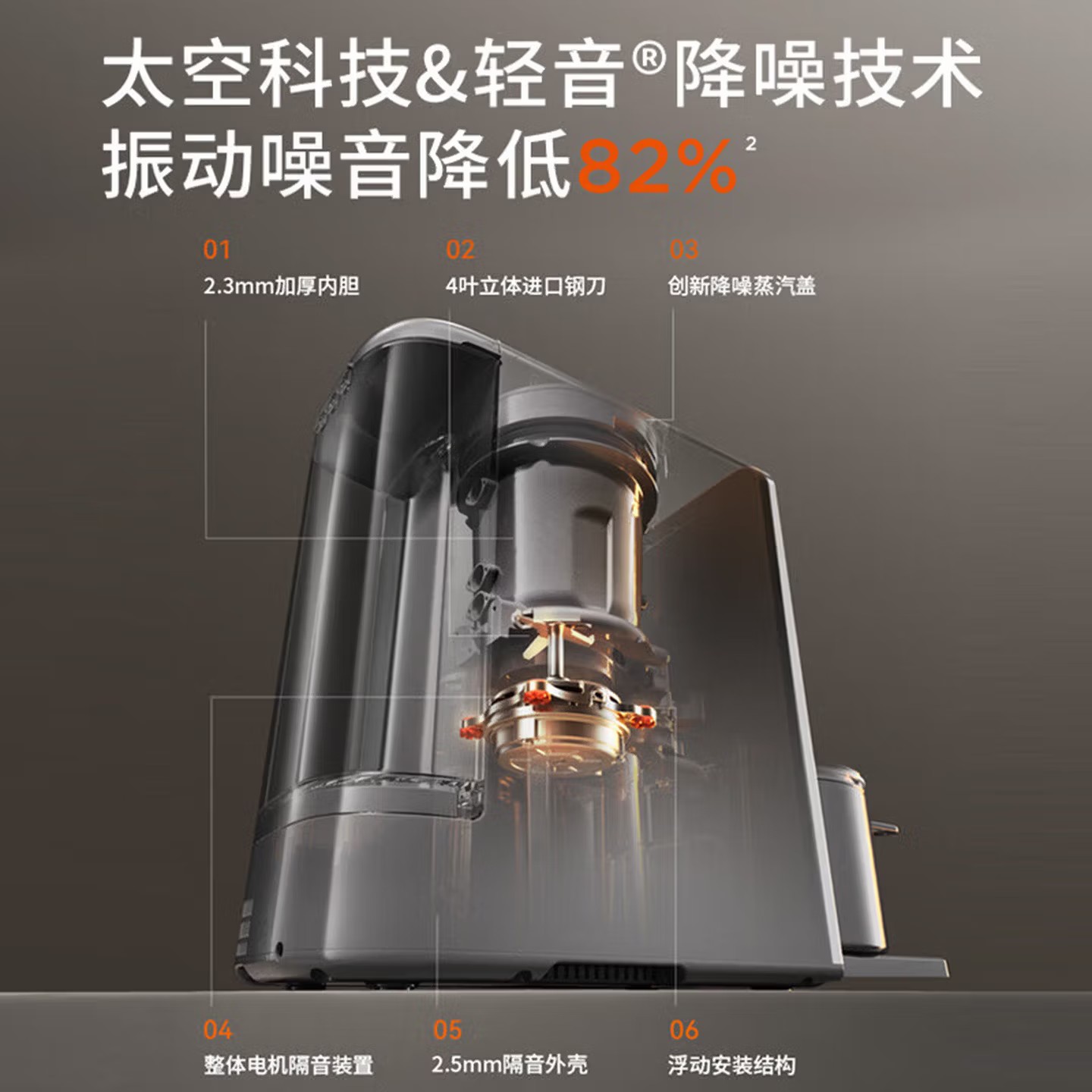 豆浆机全自动免手洗1.2L大容量不用手洗家用智能免泡豆变频轻音破壁机2025新款醇香古法豆浆