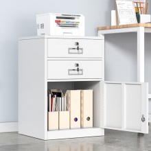 办公室桌下文件柜资料柜工具收纳柜铁皮矮柜储物柜抽屉带锁小柜子